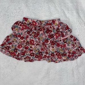 Toddler Girls Floral Skirt